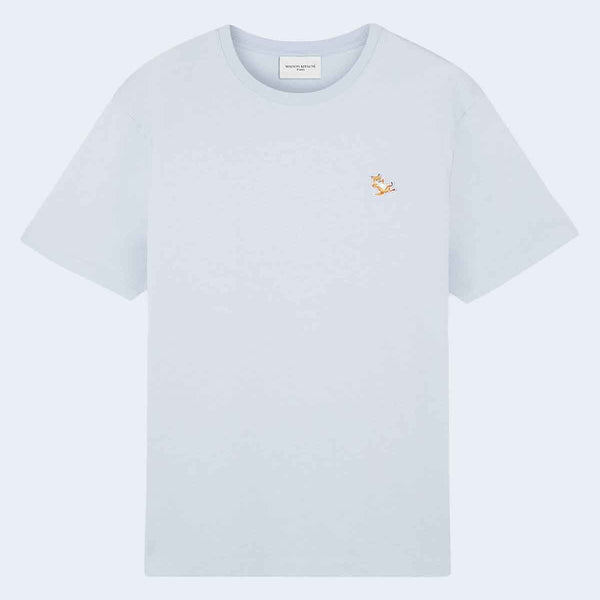 Chillax Fox Patch Regular Tee Shirt in Sky Blue – TENET