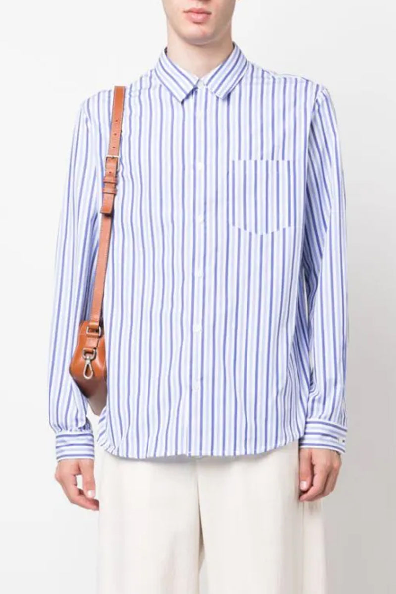 Chemise Clement Shirt in Blue – TENET