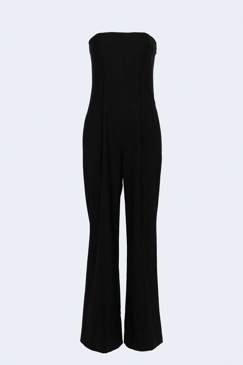 Exposed Seam Jumpsuit  in Black