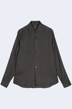 Mercer Linen Shirt in Nero