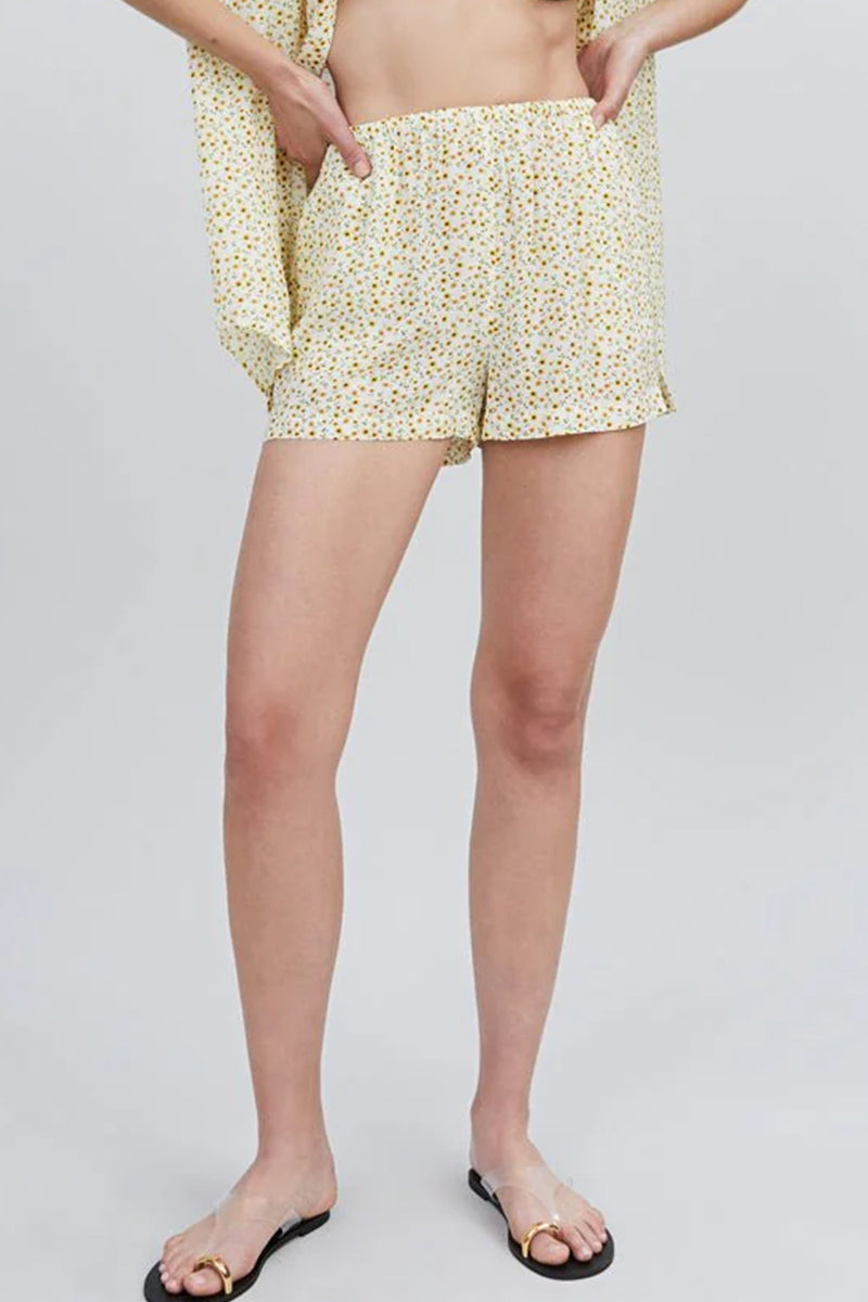 The Loretto Short in Sunflower Print