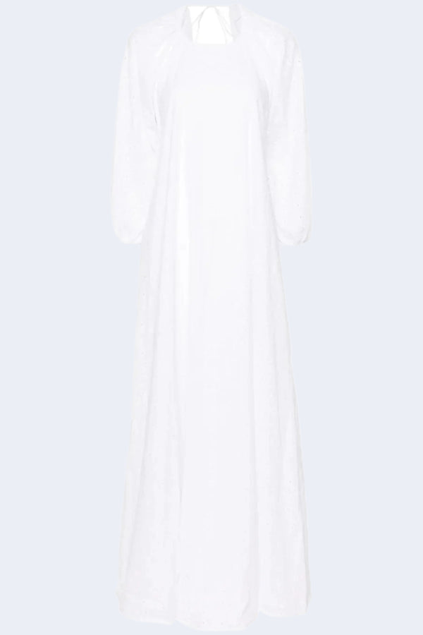 Fran Broderie Anglaise Dress in Ivory