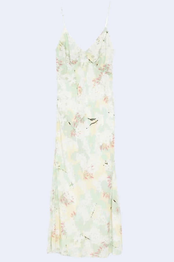 Jeanette Slip Dress in Soft Yellow Jasmine