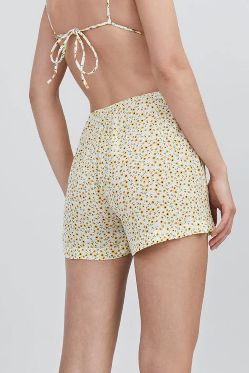 The Loretto Short in Sunflower Print