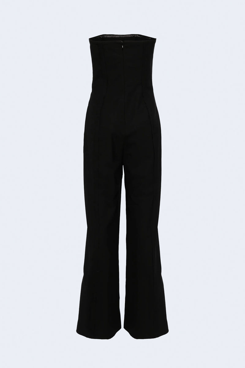 Exposed Seam Jumpsuit  in Black