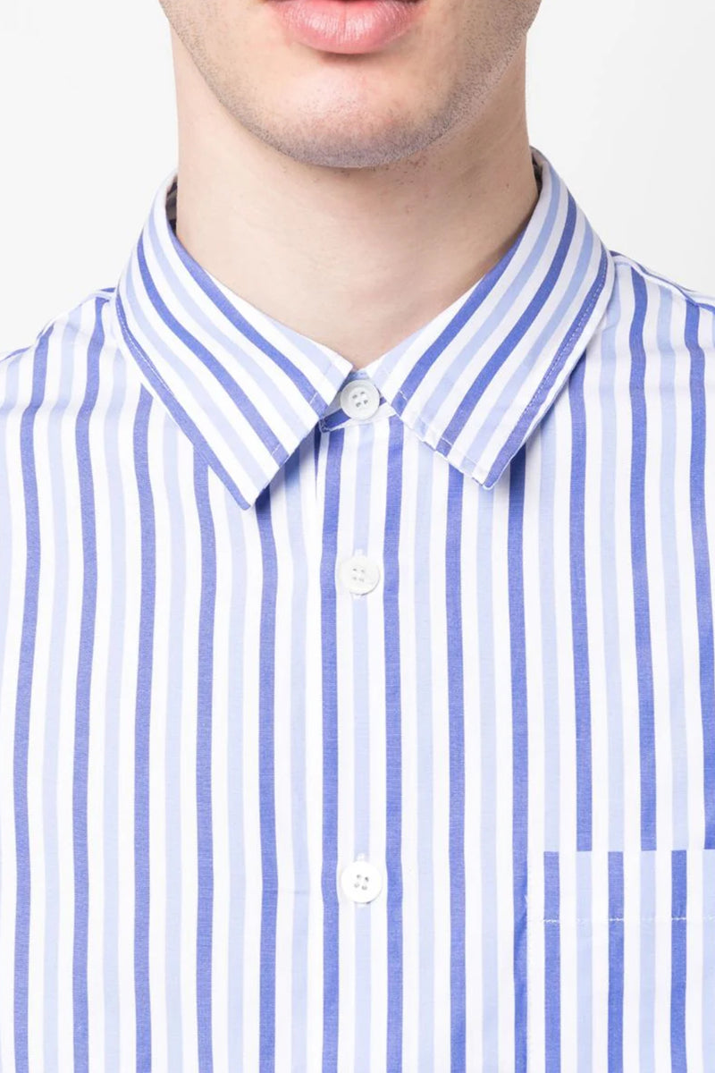 Chemise Clement Shirt in Blue – TENET