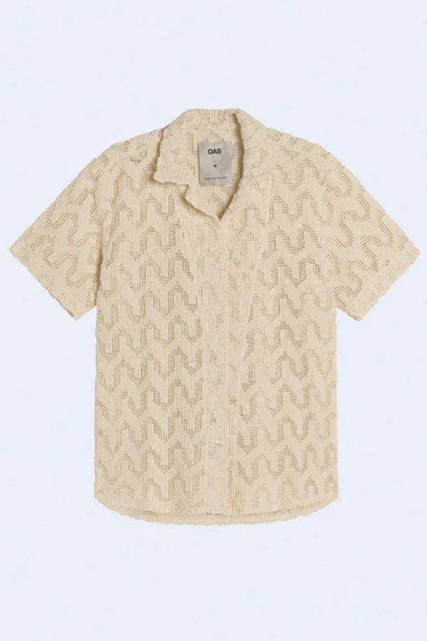 Cuba Crochet Shirt in Atlas