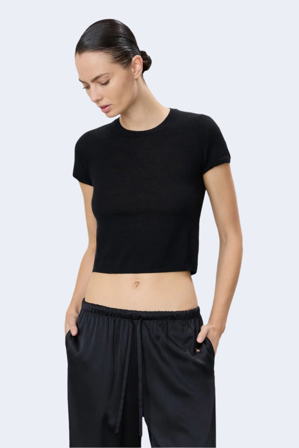 Van Cashmere Top in Black