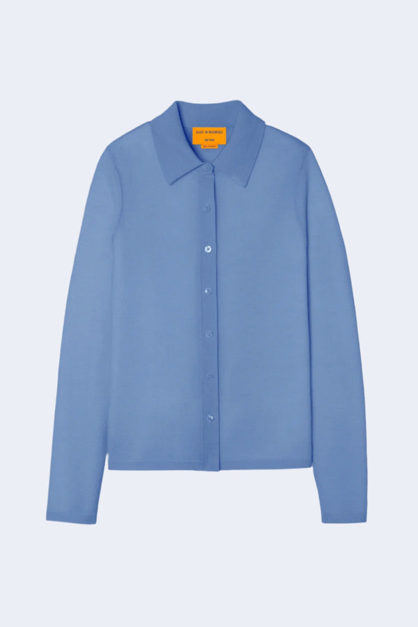 Elle Cashmere Shirt in French Blue