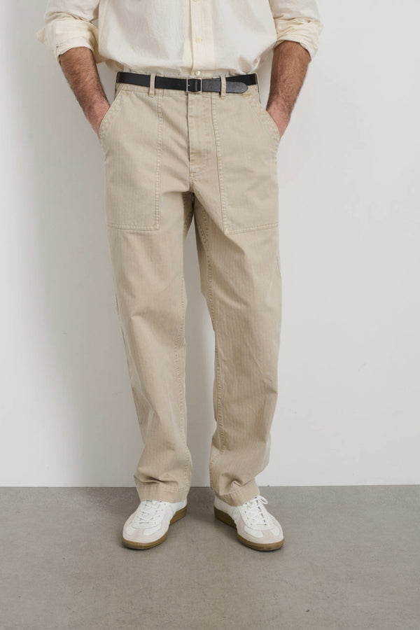 Men's Field Herringbone Pant in Stoneware