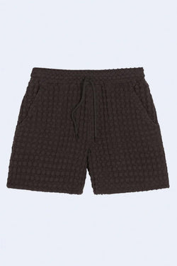 Porto Waffle Short in Nearly Black