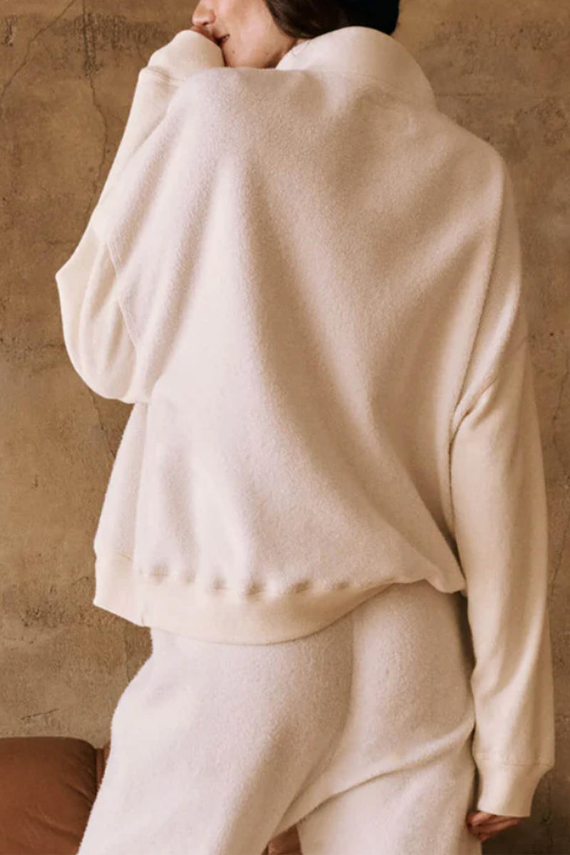 The Slouch Trail Sweatshirt in Washed White