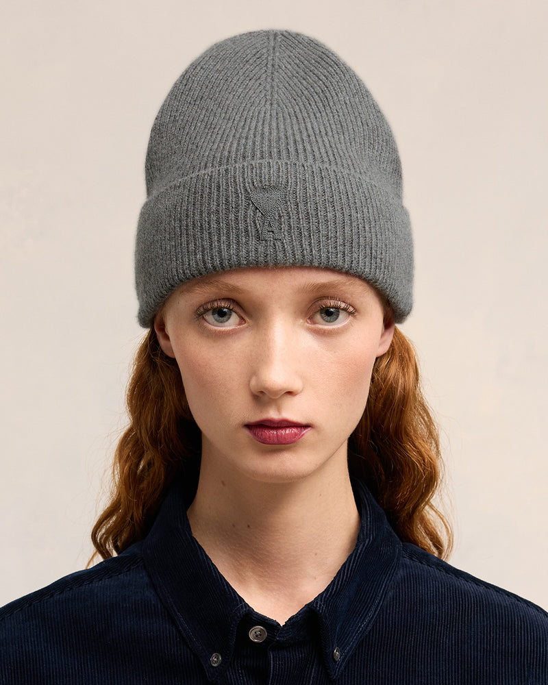 Tonal Adc Beanie in Light Grey