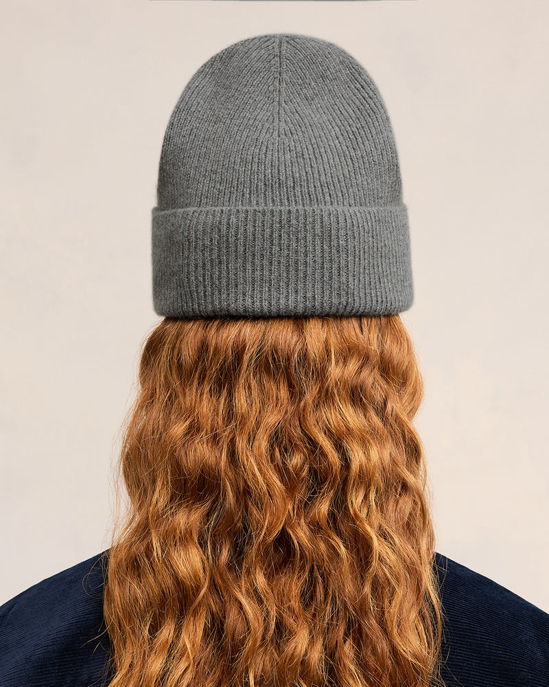 Tonal Adc Beanie in Light Grey