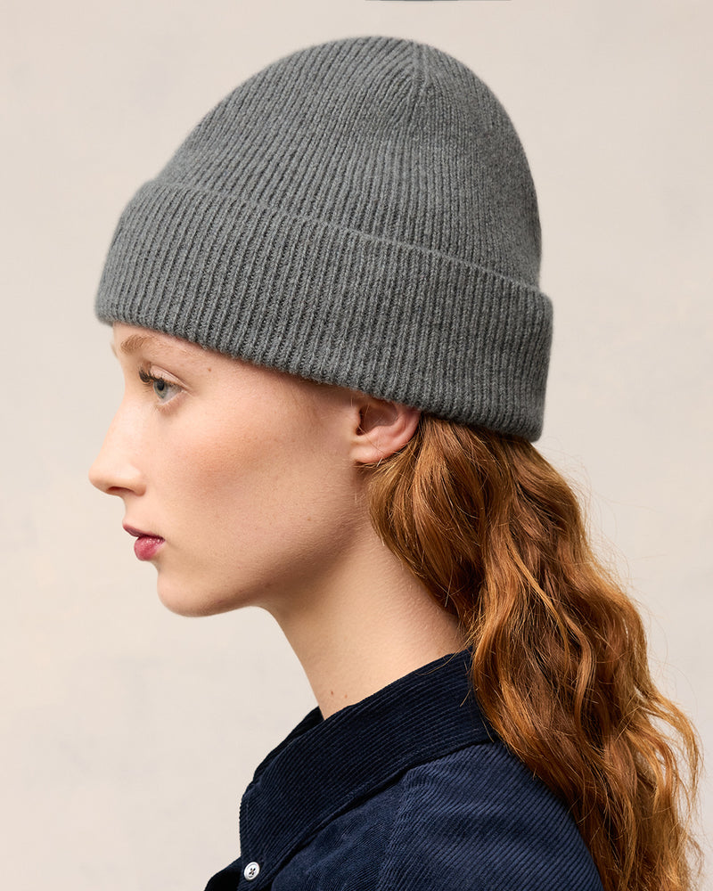 Tonal Adc Beanie in Light Grey