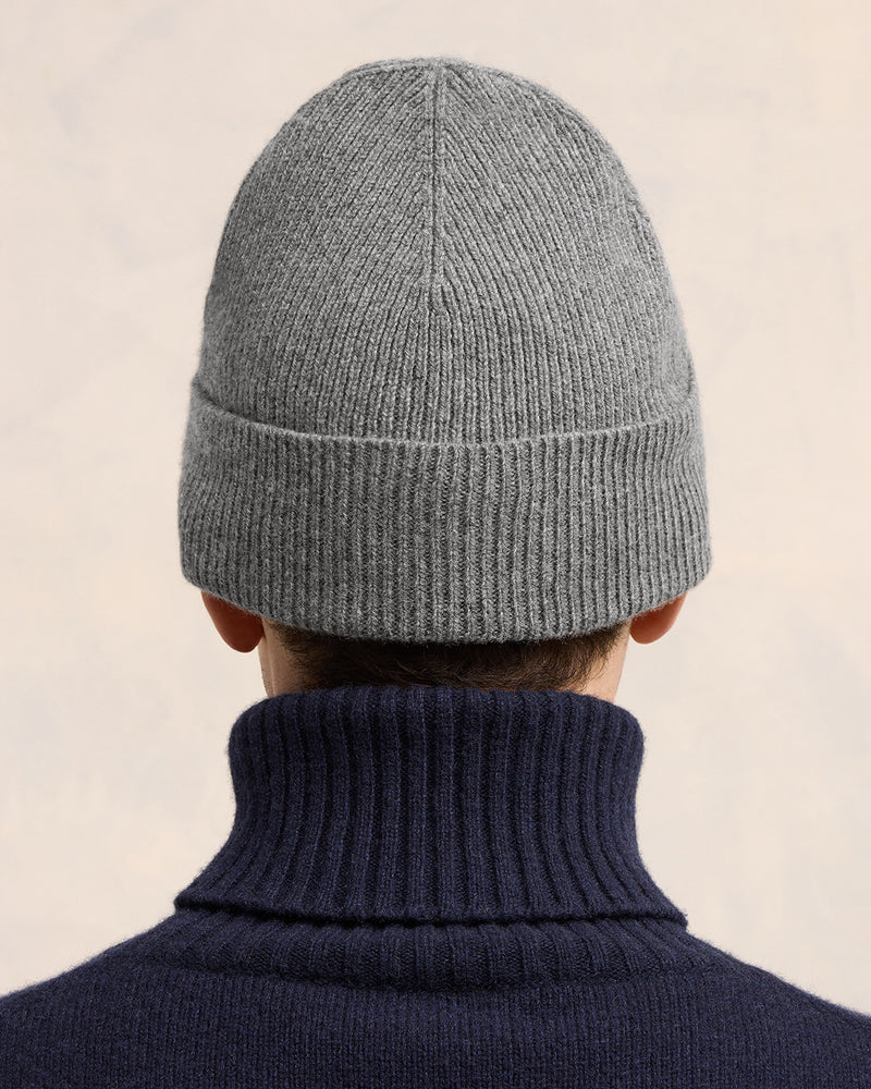 Tonal Adc Beanie in Light Grey