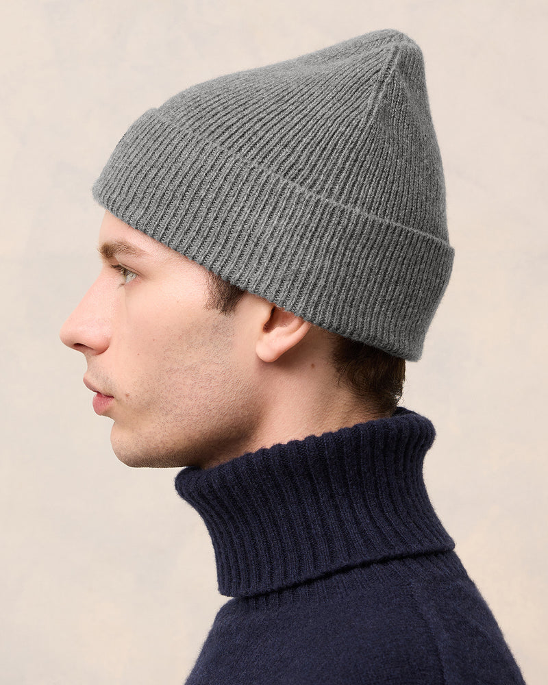 Tonal Adc Beanie in Light Grey