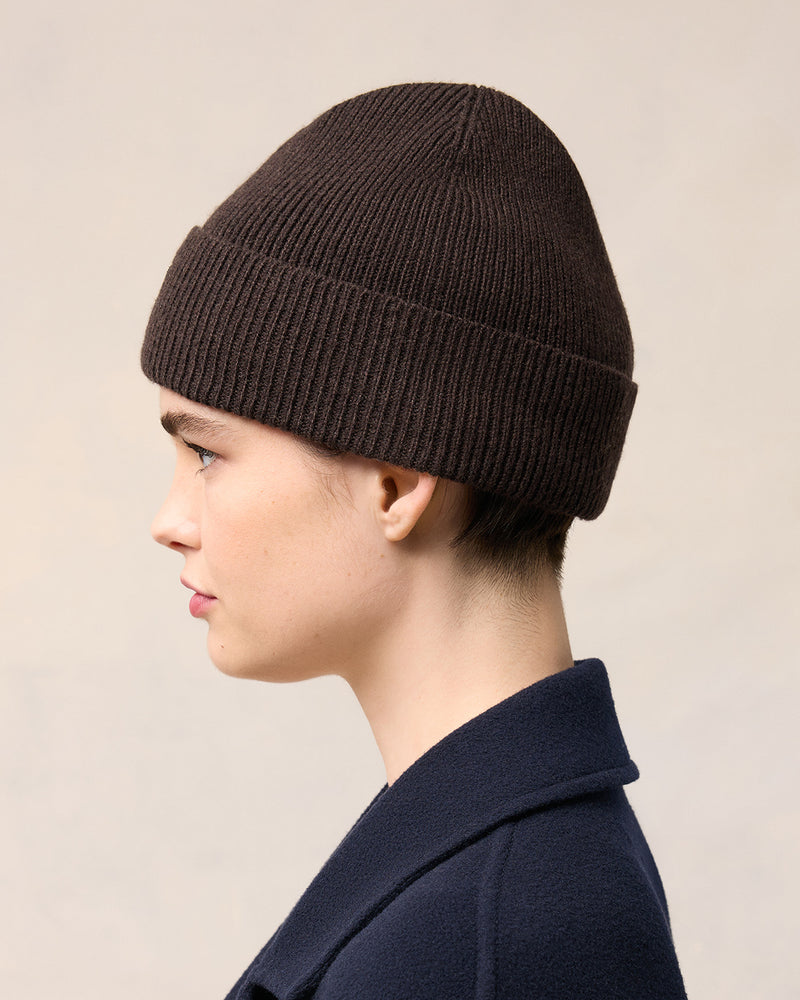 Tonal Adc Beanie in Dark Coffee