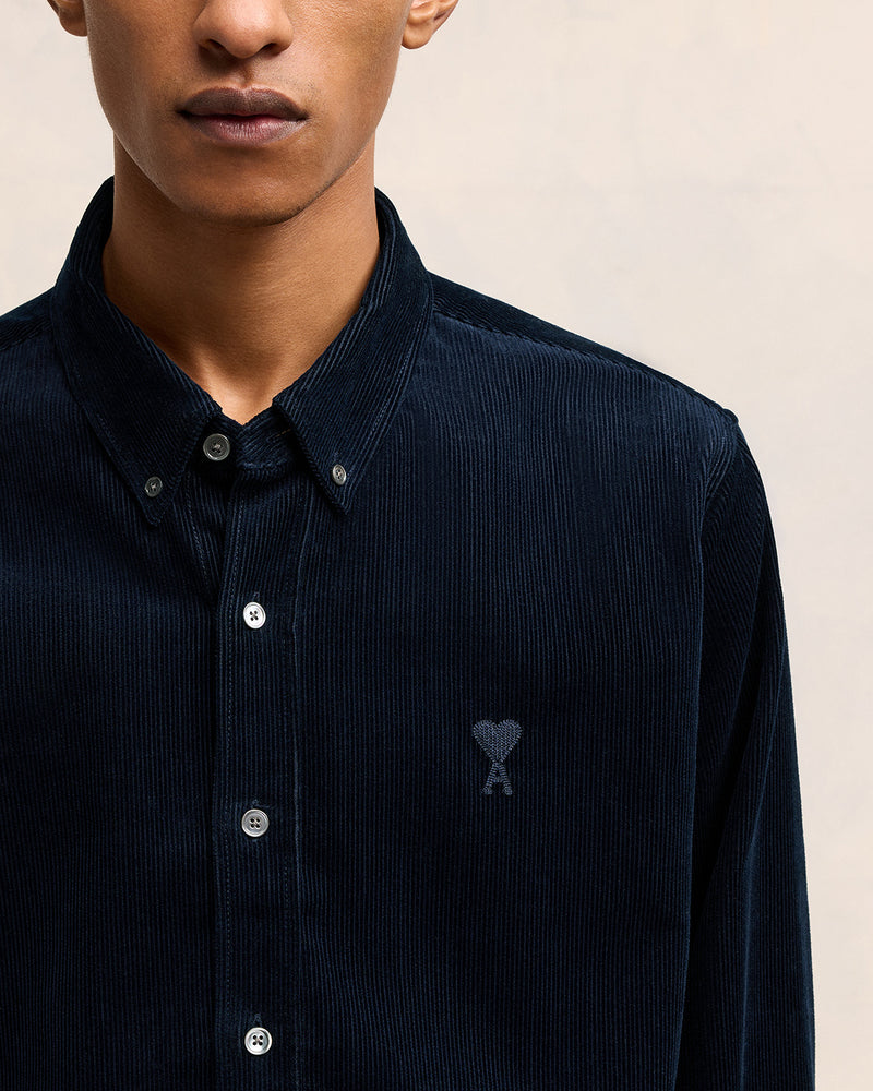 Classic Fit Shirt in Navy Blue