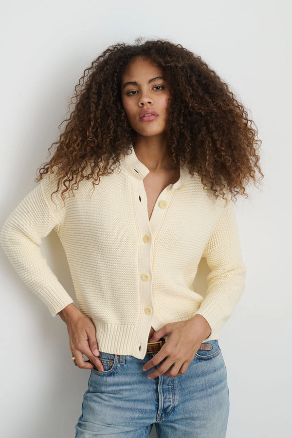 Women's Nico Chunky Cardigan in Ivory