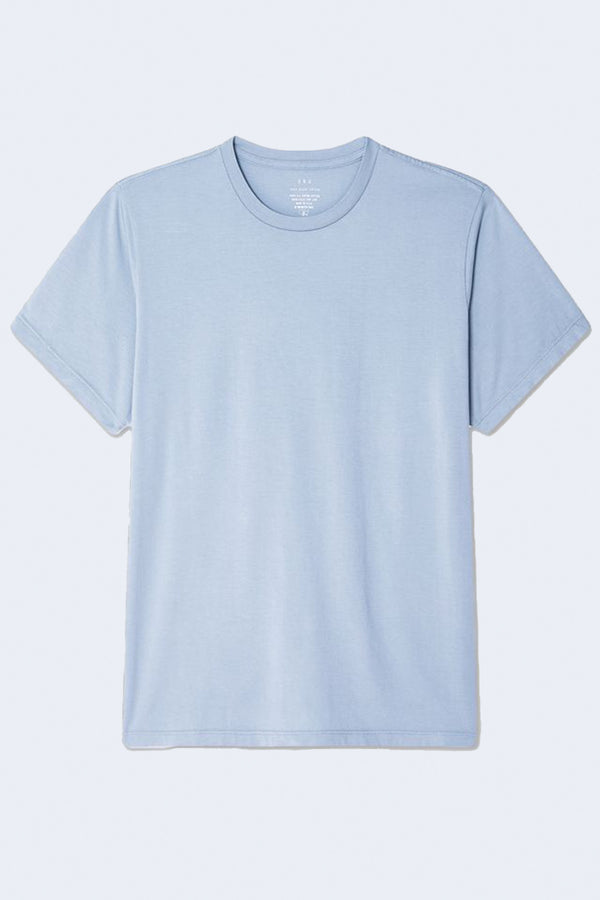 Short Sleeve Supima Crew Tee in Light Blue