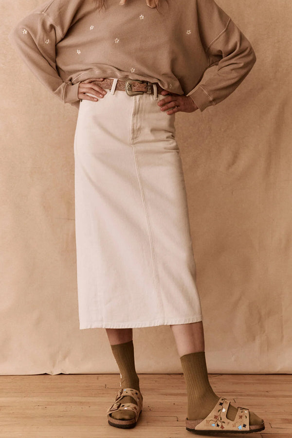 The Column Skirt in Natural