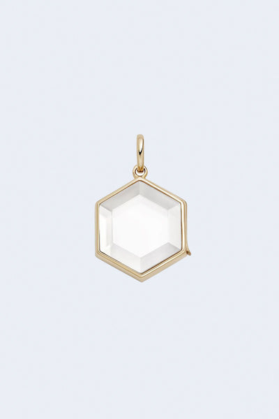 14K Hexagon Yellow Gold Locket – TENET