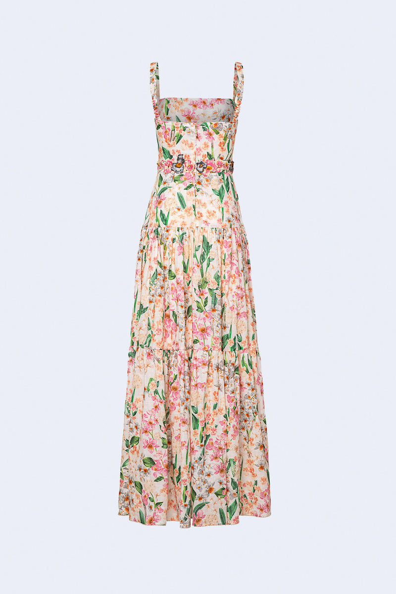 Lima Jardinera Dress in Multicolor