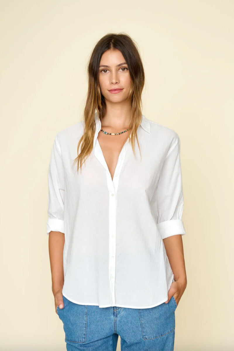 Beau Collared Shirt in White