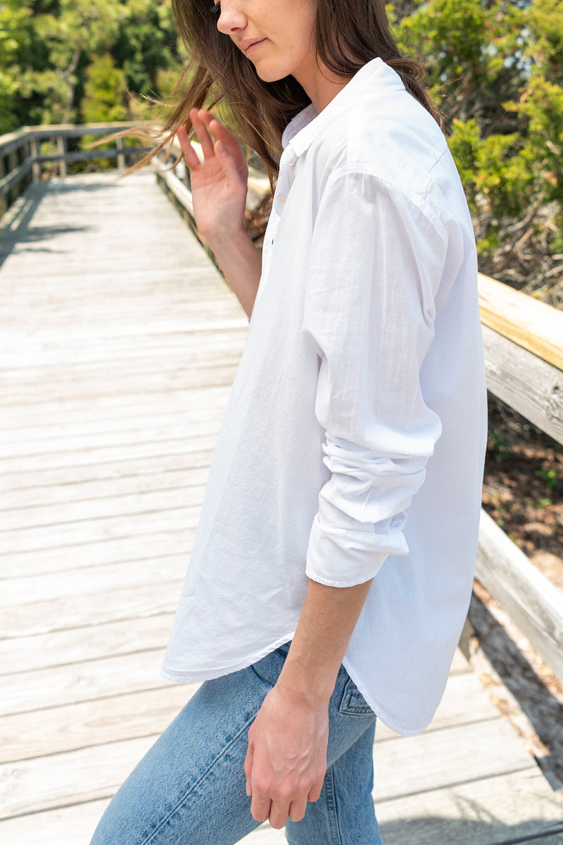 Beau Collared Shirt in White